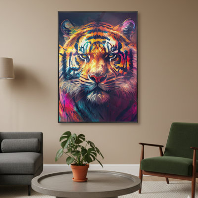 Single Picture Frame LED Illuminated Wall Art Wall Art on Glass / Aluminium