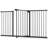 Forshee 30" Tall Baby & Pet Safety Gate for Doorways and Stairways Pressure Mounted Walk-Through Gate Fits 47-54 Inch Openings for Cats and Dogs-1340402356