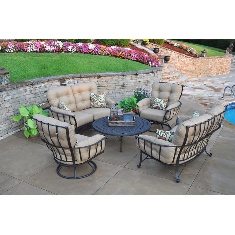 Ussery 68'' Wide Loveseat with Cushions, Spectrum Sand Sunbrella® Plainweave