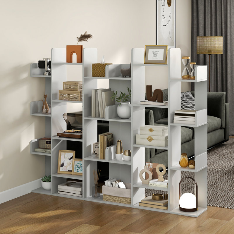 141cm H x 86cm W Etagere Bookcase, White