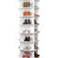 Range-chaussures rotatif à 7 niveaux - Blanc