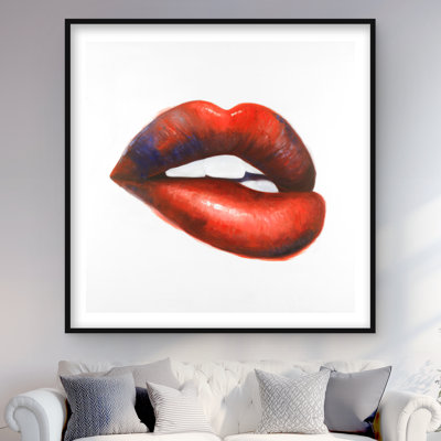 Beautiful Red Mouth - Impression de chambre à coucher tendance | Décoration intérieure
