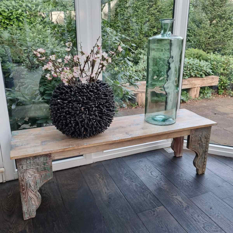 Chagnon Glass Floor Vase, Grey