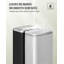 Kitchen Bin, 30L/50L Rubbish Bins for Kitchen, kitchen Pedal Bin with Soft Close Lid, Removable Inner Bucket, Stainless Steel Trash Bins with Vertical Stripe Design -125568723-125568726