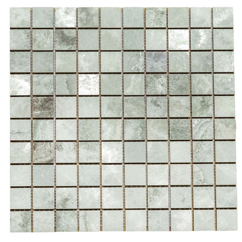 Banff 1" x 1" Matte Porcelain Floor and Wall Tile, Onice Jade
