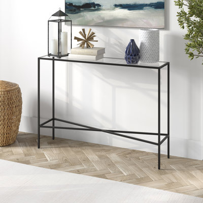 Henley Glass Top Console Table