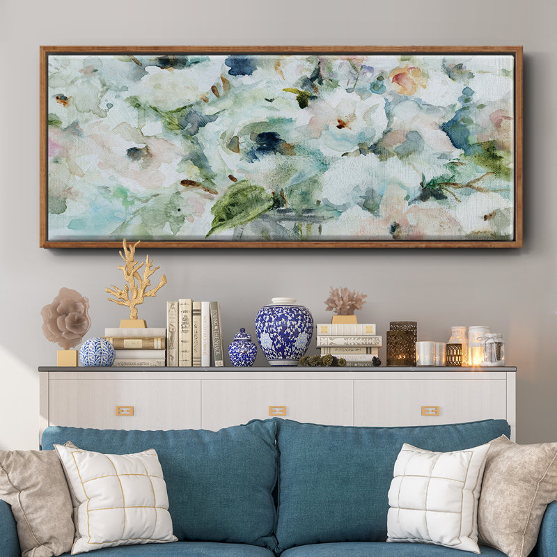 «Blooming Softly», toile encadrée