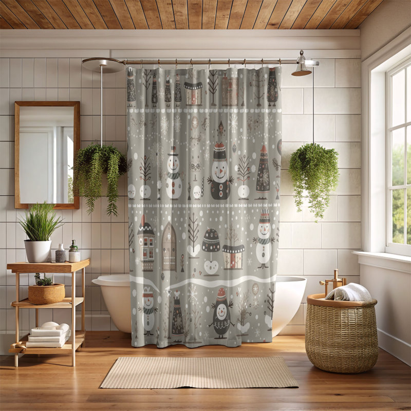 Rideau de douche Premium, H 74 po x l 71 po