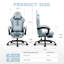 GTPLAYER Adjustable Swiveling PC & Racing Game Chair-106735395