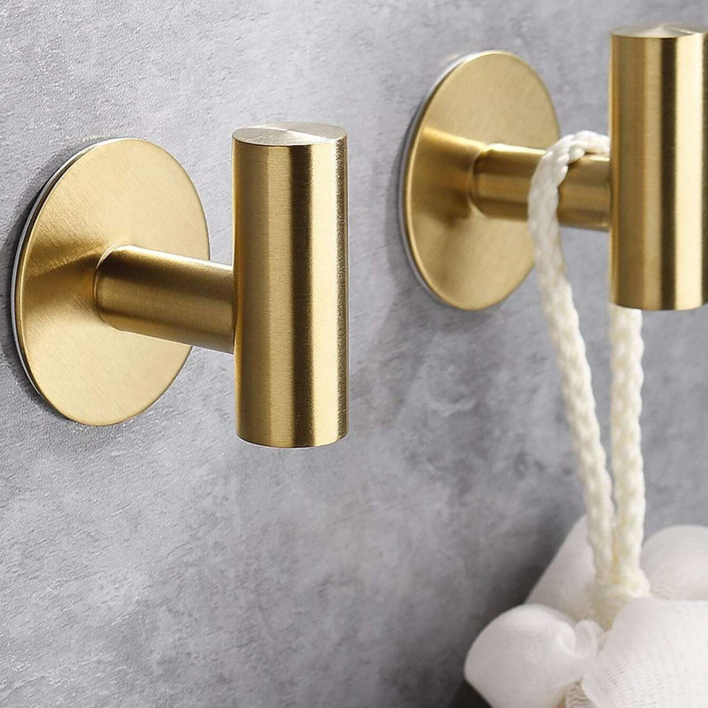 Osaruse Metal Wall Wall Hook, Or brossé