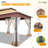 12 x 20 FT Heavy Duty Gazebo with Netting Outdoor Gazebo-100083771
