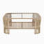 Ensemble de mobilier d'extérieur en rotin 3 pièces, canapé de conversation en osier, pour jardin, cour arrière, porche