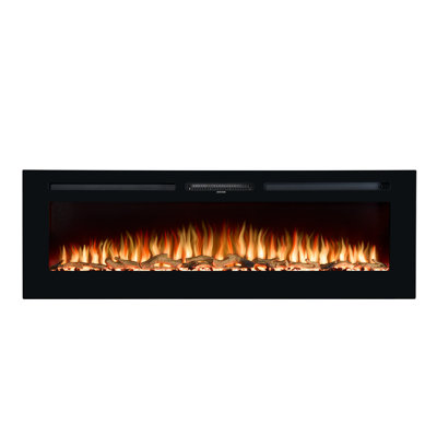Orlando Adam Black Electric Fireplace Insert