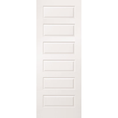 Rockport 36'' x 96'' Solid + Manufactured Wood Paneled without Installation Hardware Kit Slab Door