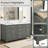 Tremolo 60" Double Bathroom Vanity With Engineered Marble Top-927486082