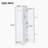 Tall Bathroom Storage Cabinet, Freestanding Storage Cabinet With Hook And Adjustable Shelf, MDF Board, White-55197719