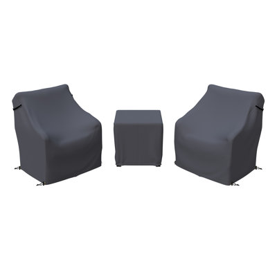 Nickita 3-Piece Patio Sets Group Seating Outdoor Furniture Covers