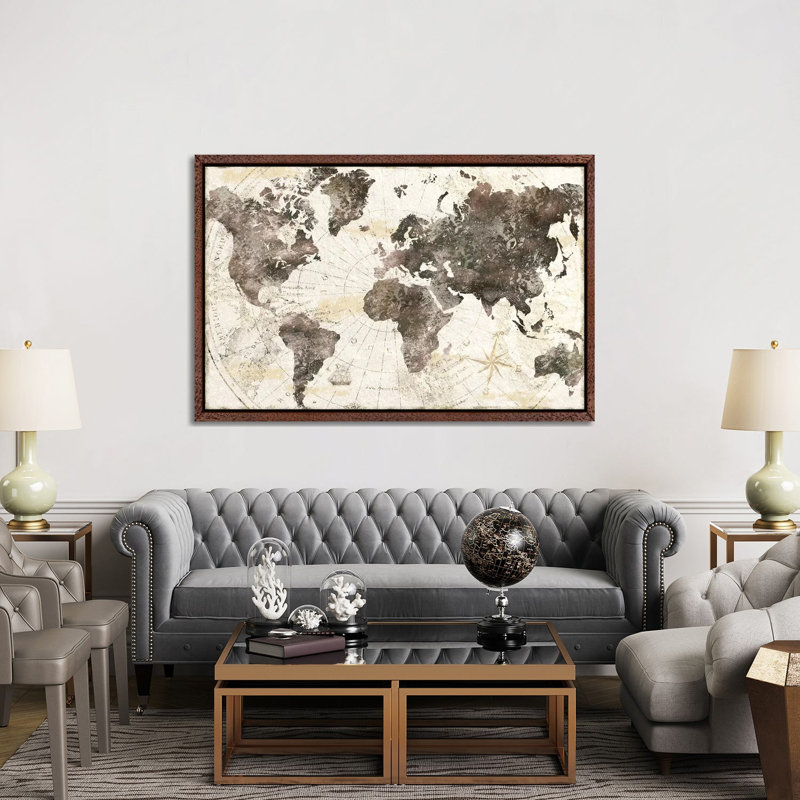Terra Nova - Print on Canvas, Classic Brown Wood Framed, 152.5 cm H x 101.5 cm W
