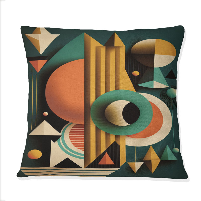 Coussin Mid-Century Retro Dimensions VI - Abstract Midcentury