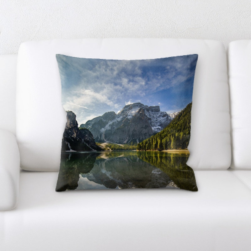 Microsuede Reversible Throw Pillow