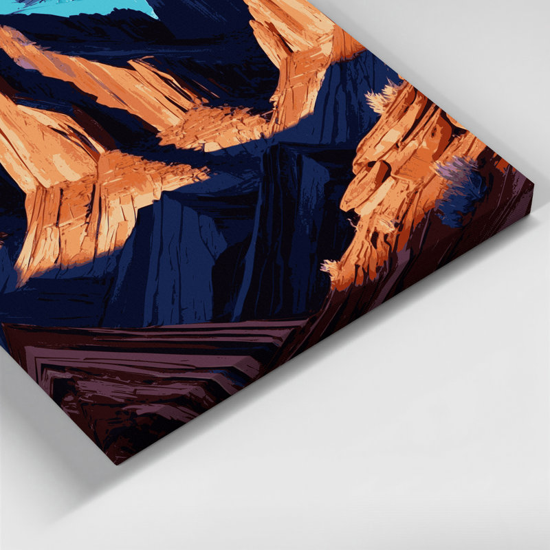 Art mural sur toile 120 mauve, Southwestern, H 16 po x l 20 po