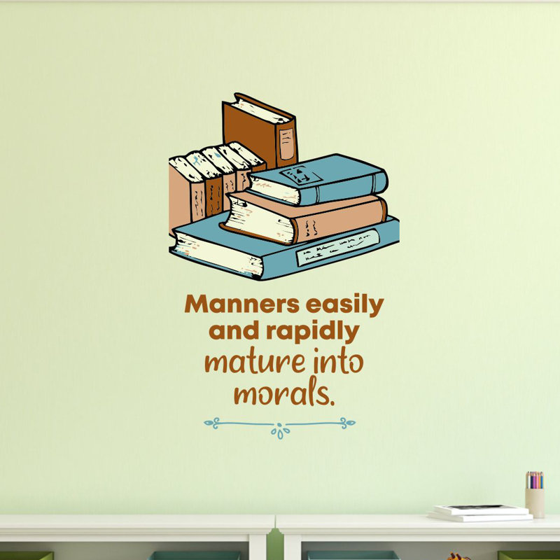 Text & Numbers Wall Decal, 10" H x 8" W