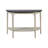 42‘’ Mistretta Half-Moon Modern Solid Brown Console Table 4-Legs Cream Shelves For Living Room&Bedroom-135283734