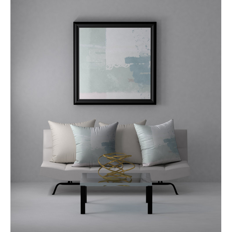 Housse de coussin décoratif carrée et florissante Lucky, 18 po x 18 po
