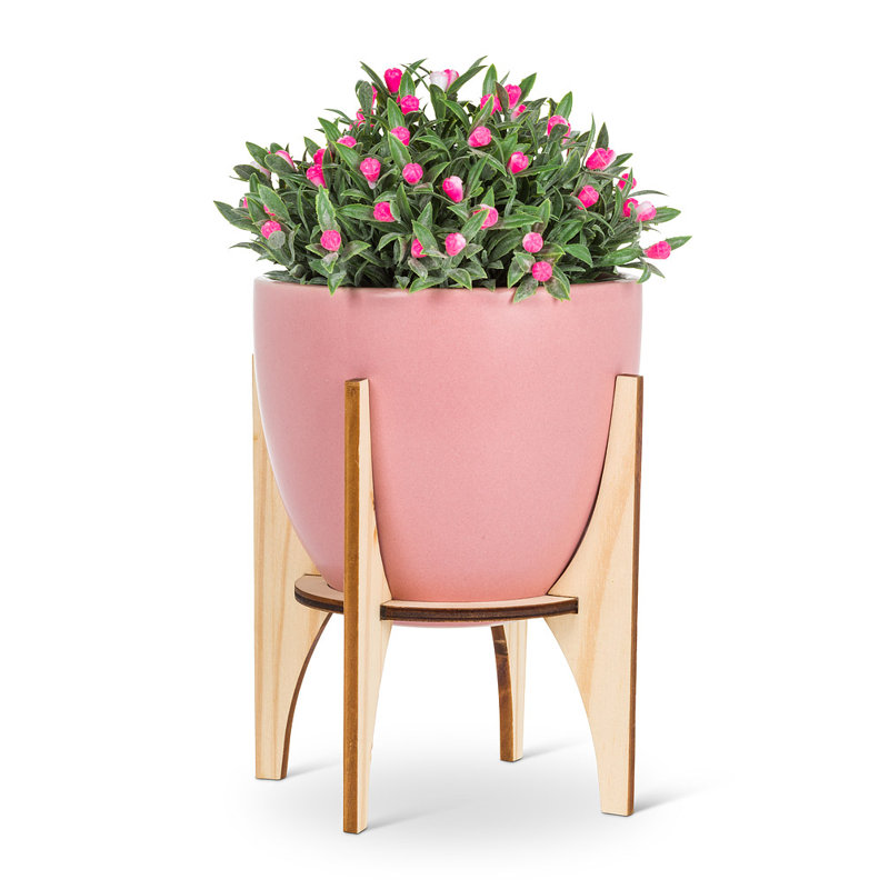 Bollington Ceramic Pot Planter, 7" H x 7" W x 7" D