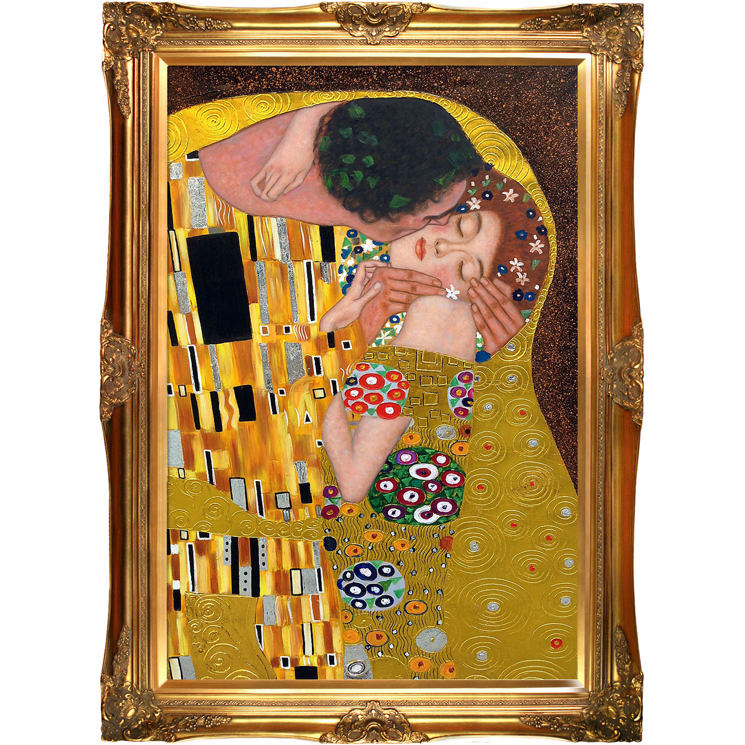 Vault W Artwork 'The Kiss Metallic Embellished' by Gustav Klimt ...