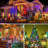 The Holiday Aisle® 100FT 50 LED Indoor Outdoor Christmas String Light For House Roof Patio Tree-1935961524