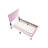 Modern V-Stitching Tufted Design Twin Bed Velvet Upholstered In Light Pink-717021702