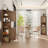 64.7''H Corner Cabinet with Rattan Door
