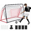 Filet de soccer Zealfeel avec 10 angles de rebond réglables, structure en acier et filet PE résistant à la déchirure, entraîneur de soccer portable 6 x 4 pi pour l'entraînement intérieur / extérieur et la pratique du volley