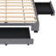 Lit plateforme tapissier à 3 tiroirs Sagen-88537350