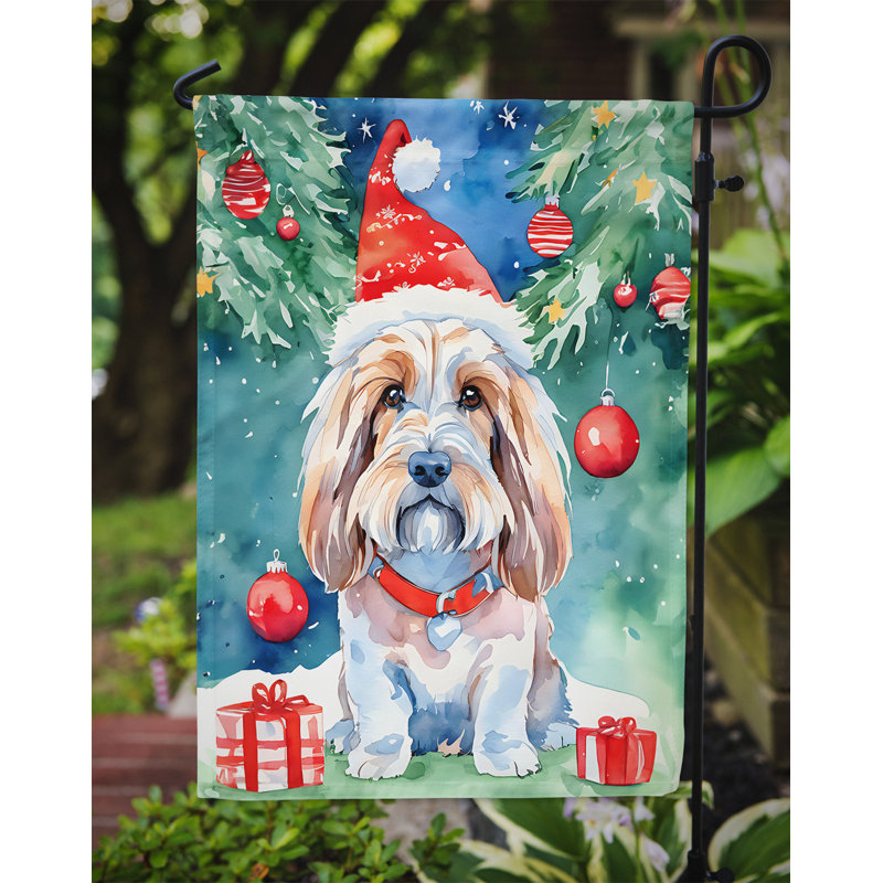 Polyester double face Noël, H 15,5 po x l 11,25 po