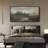 Lake River Landscape " Tranquil Dusk Minimalist Landscape Antique Retro Colorful Bedroom Extra Large Wall Decor "-96074525-111565989