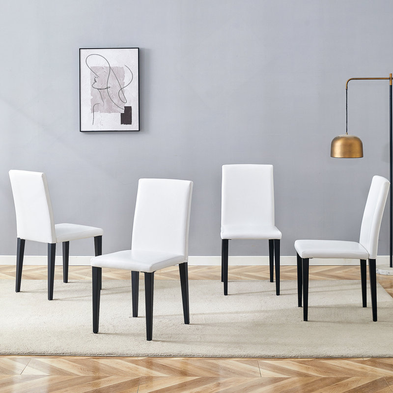 Ensemble de chaises polyvalentes et confortables en polyuréthane pour maisons élégantes, 4