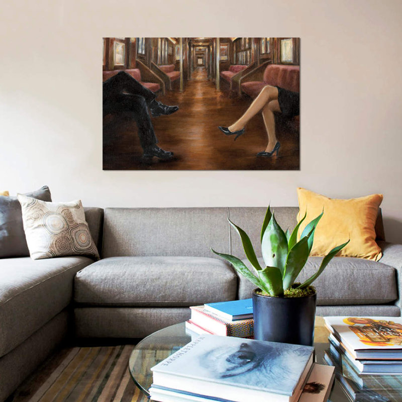 « last stop », impression sur toile, H 40 po x l 60 po x P 1,5 po, Toile tendue, Pas de tapis