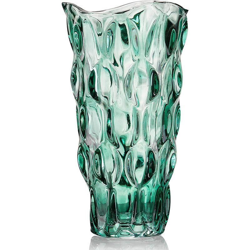 Glass Table Vase, Green