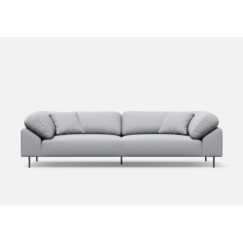 Collar 3-Seater, Cotton Blend, Ivory