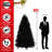 7.5Ft Black Christmas Tree-850920098