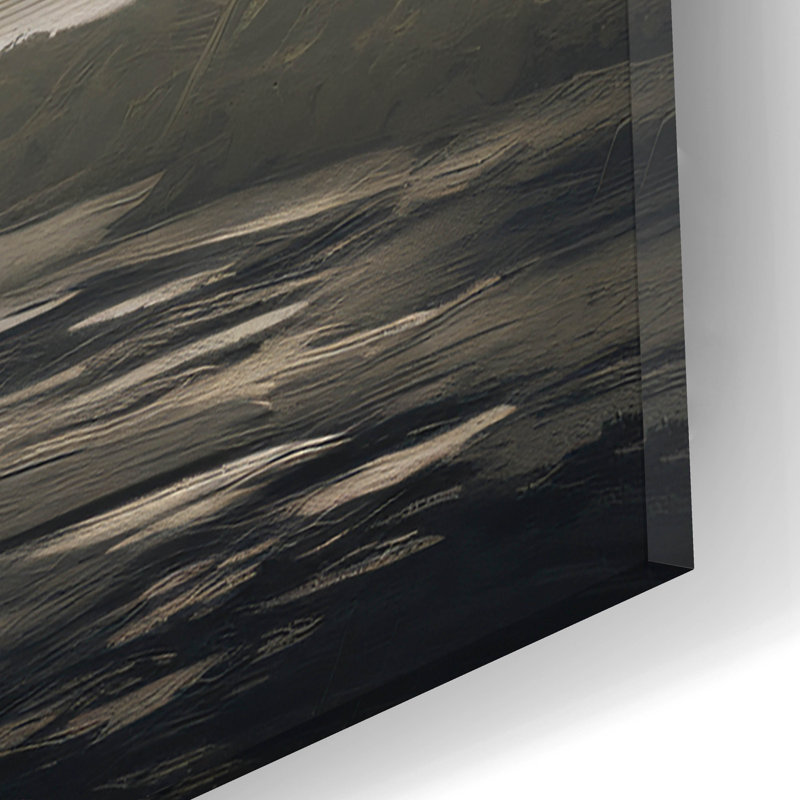 Art mural en verre Dread Horizon, H 12 po x l 12 po x P 0,13 po