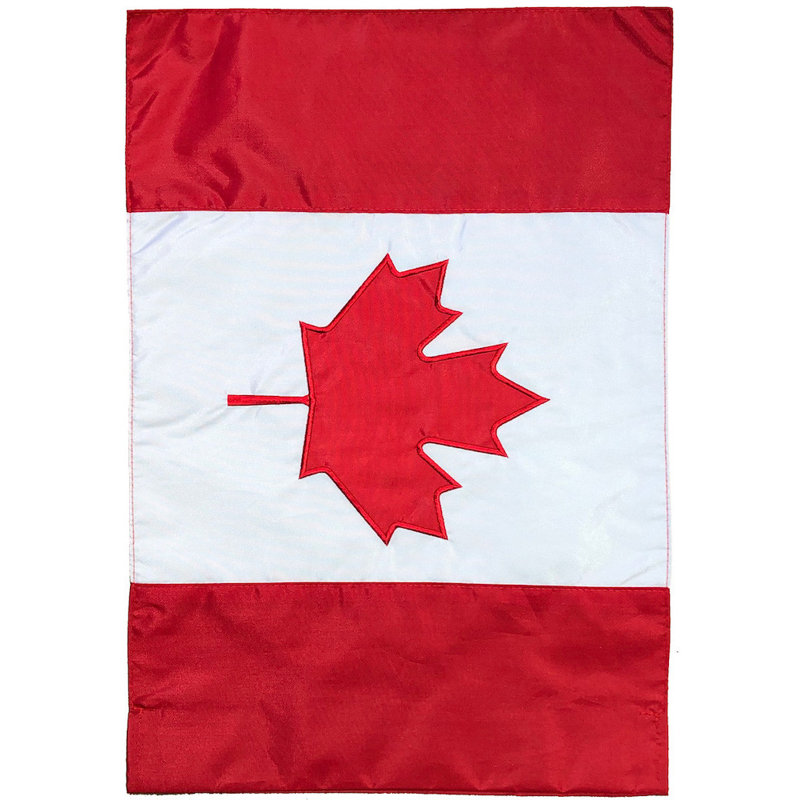 Drapeau canadien appliqué et brodé