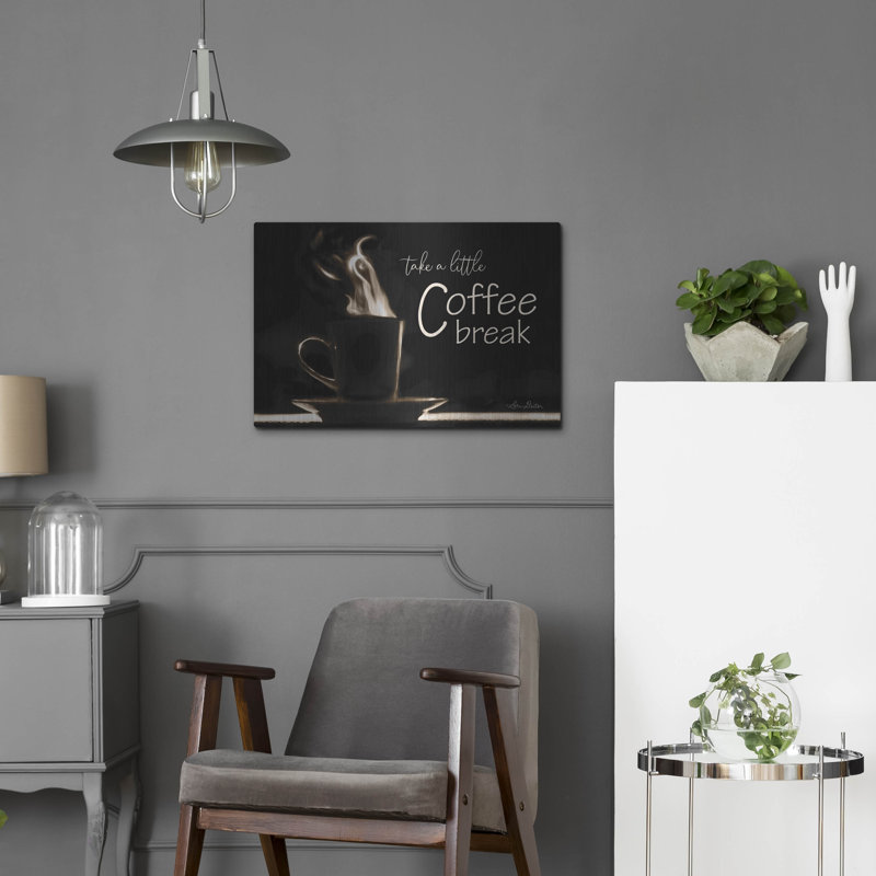 «Take A Little Coffee Break» par Lori Deiter, H 16 po x l 24 po
