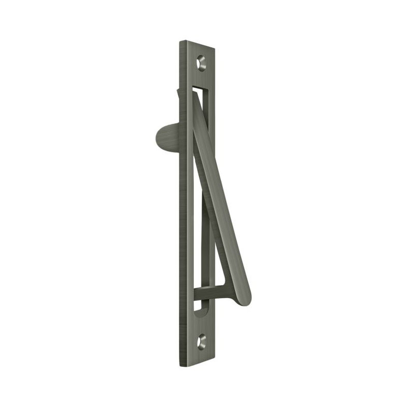 5712313B13624190AE27853B3EB5A15D Edge Pull Heavy Duty; 6-1/4"; Antique Nickel Finish, Antique Nickel