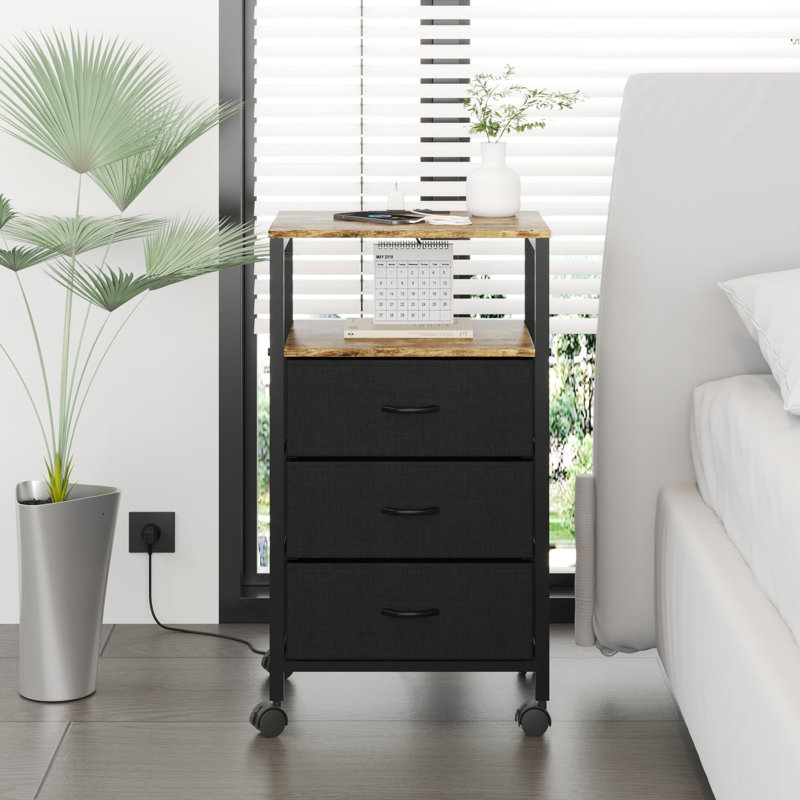 40cm W Bedside Table