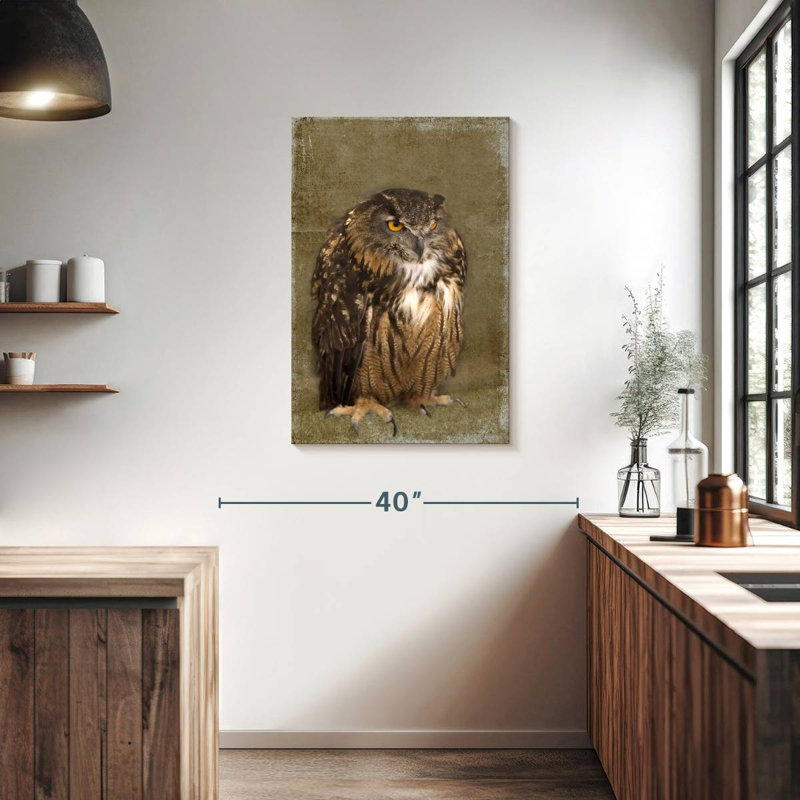 Grumpy Owl, 36" H x 24" W
