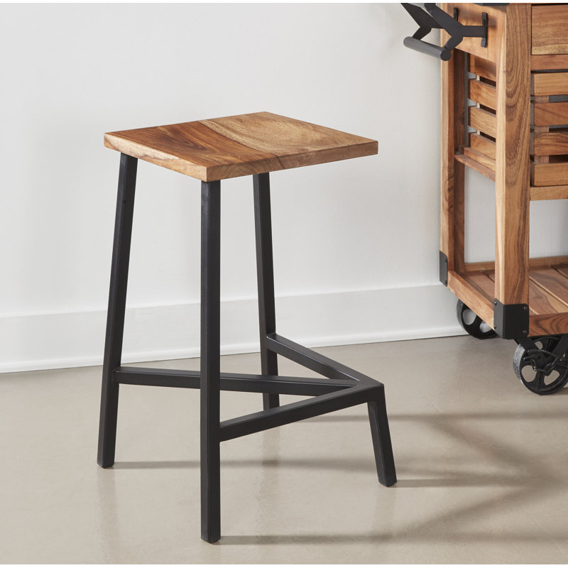 Counter Stool with Metal Frame