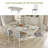 Extendable Dining Room Table Set For 6 Person, 7 Pieces Expandable Solid Wood Dining Table Set, Large Rectangular Kitchen Tables And Chairs For Dining Room, Kitchen